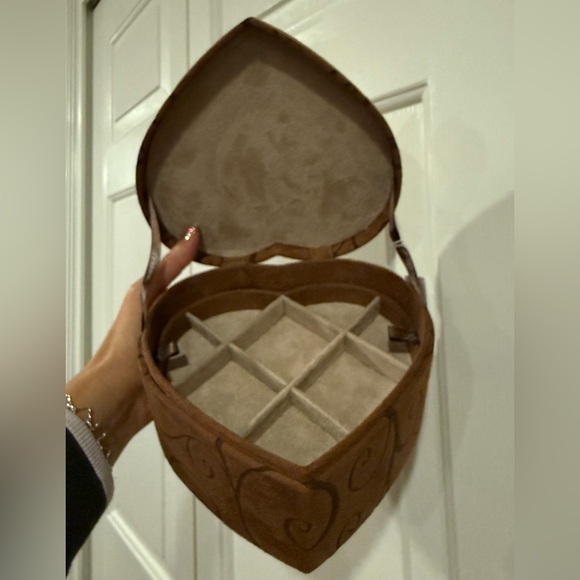 Brighton Suede Heart Shaped Jewelry Box - Picture 5 of 11